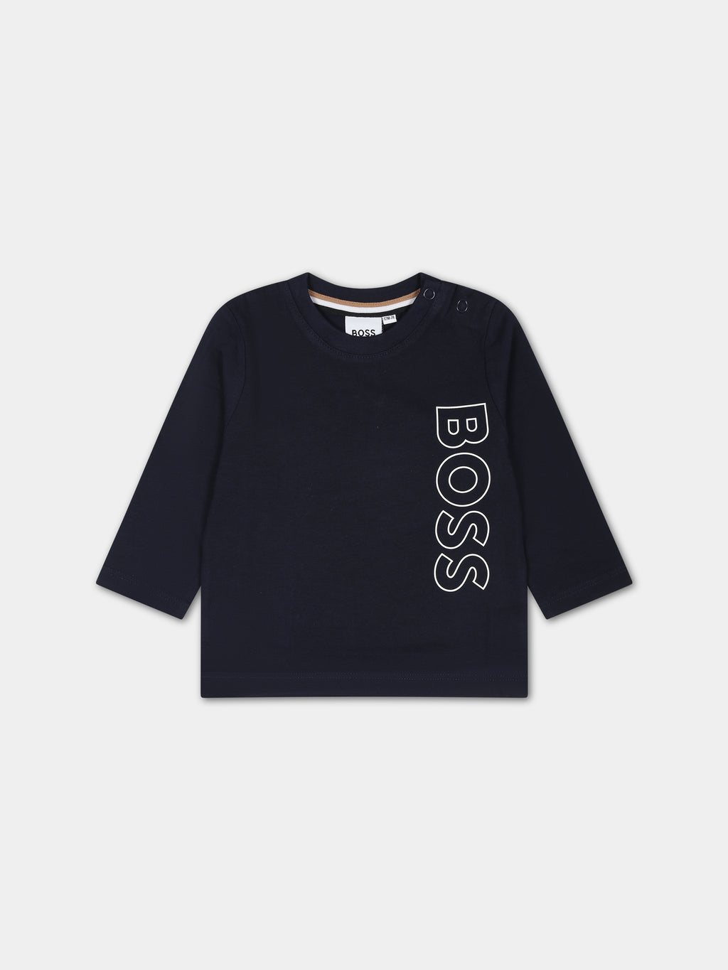 Blue t-shirt with logo for baby boy